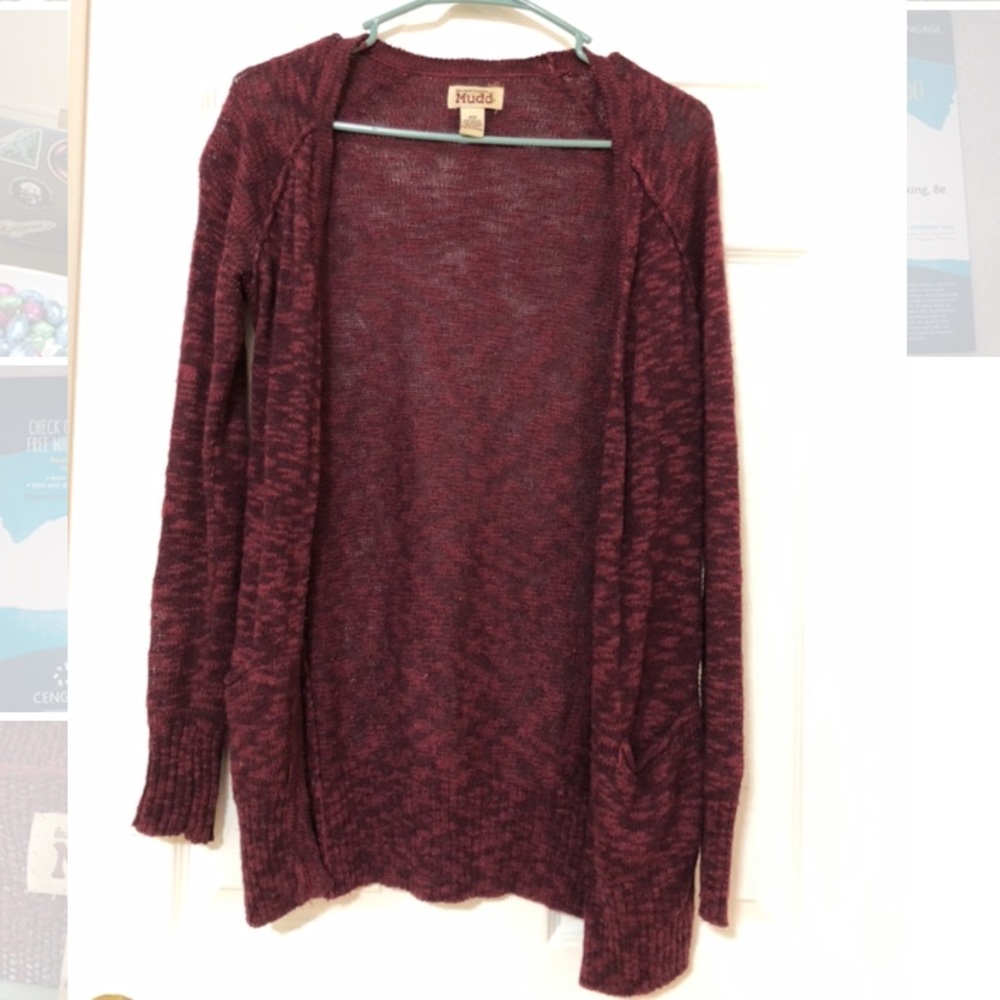 ‘Mudd’ burgundy cardigan Sz.XS